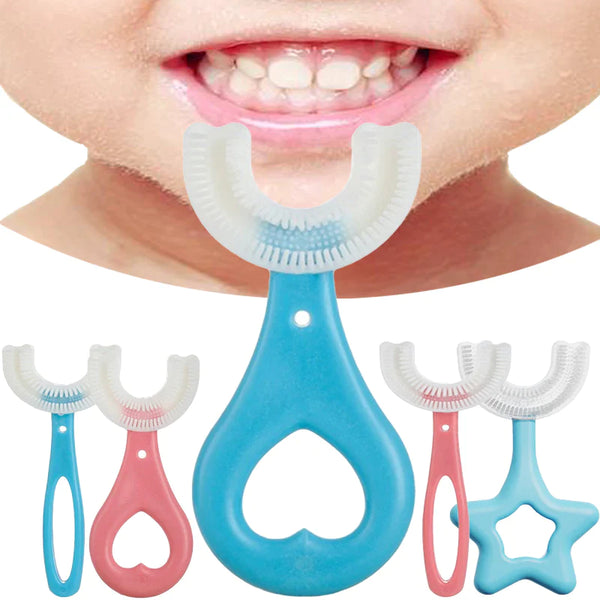 מברשת שיניים לילדים לצחצוח ייסודי - סט של 4 מברשות